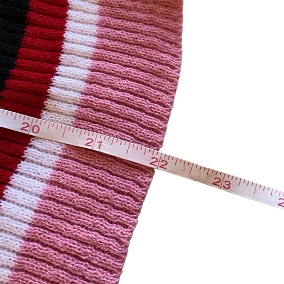 EUC Sweet Little Pink and Red Daisy Street Short Sleeve Sweater - Picture 8 of 9